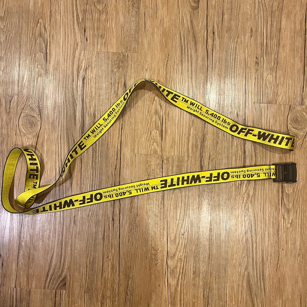 Off White Adjustable Utility Belt OS